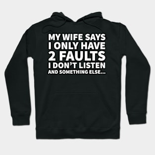 Husband Wife Funny Quote Hoodie